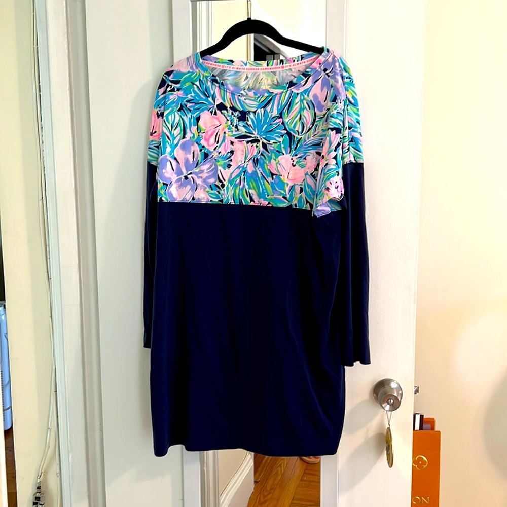Lilly Pulitzer long sleeve t-shirt dress